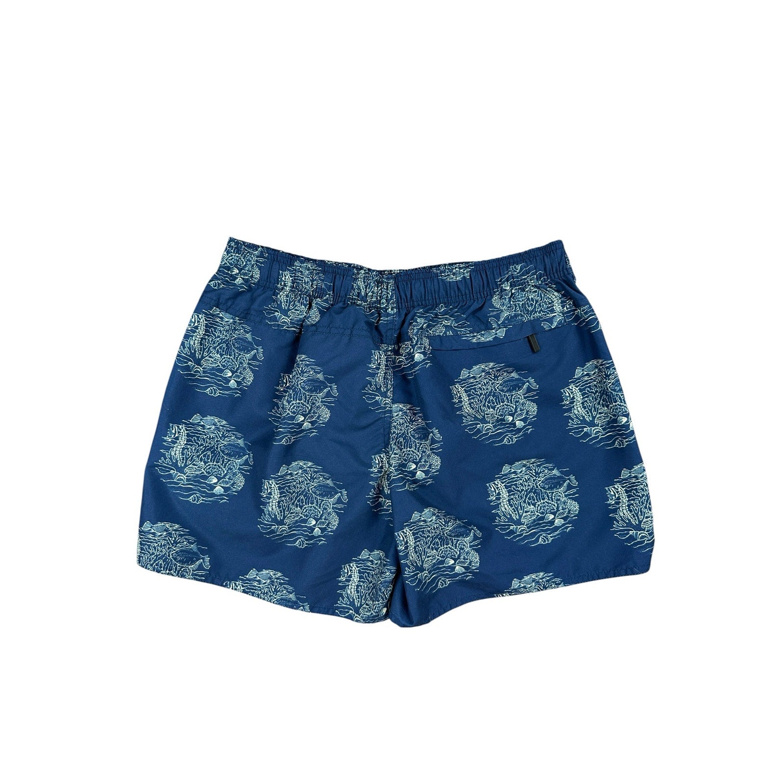 Muchachomalo Deep Sea Swim Trunks in Navy and Cream — Size XL // Preowned