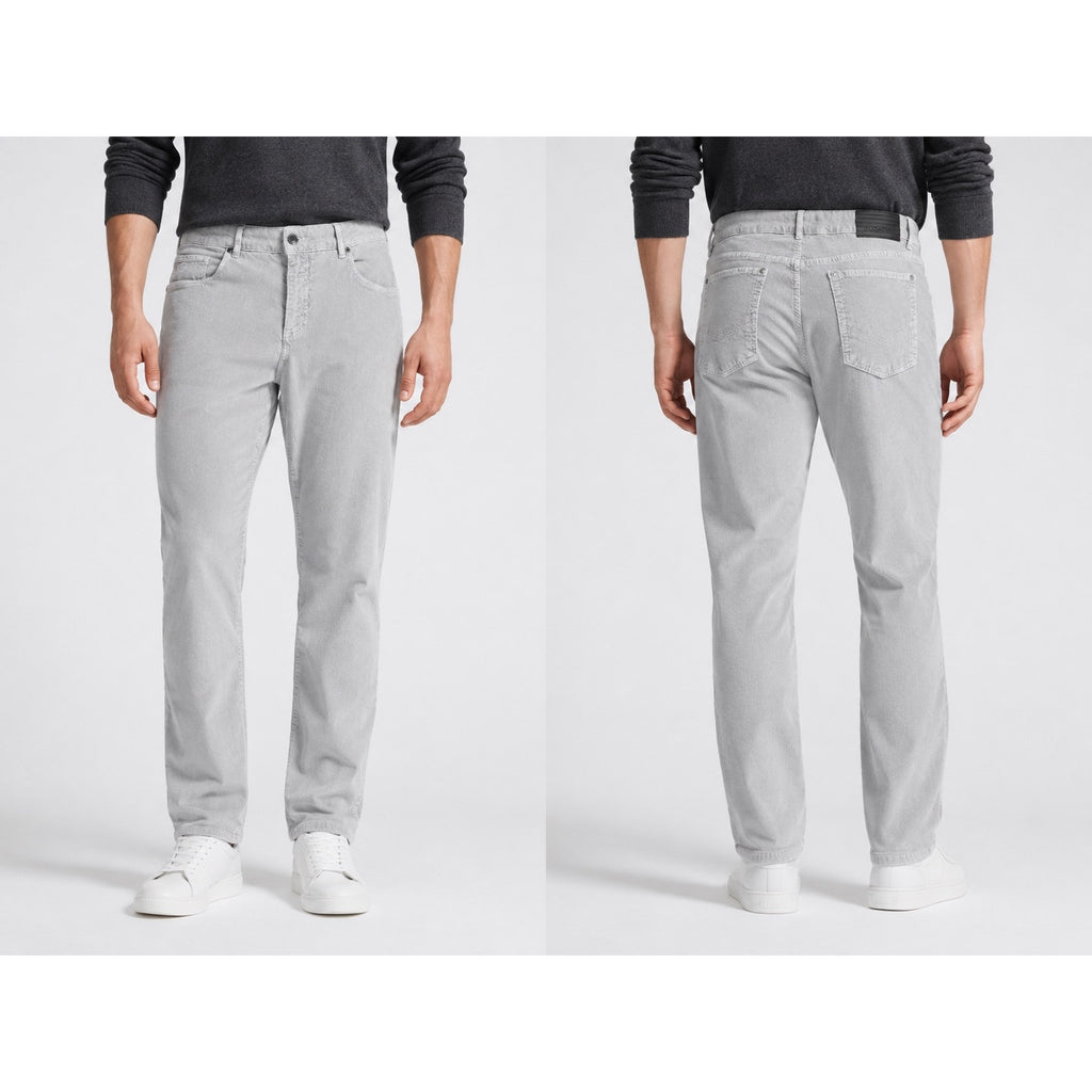 Bugatchi Fitil Velvet Corduroy Straight Pants in Stone — Size 35 // Preowned