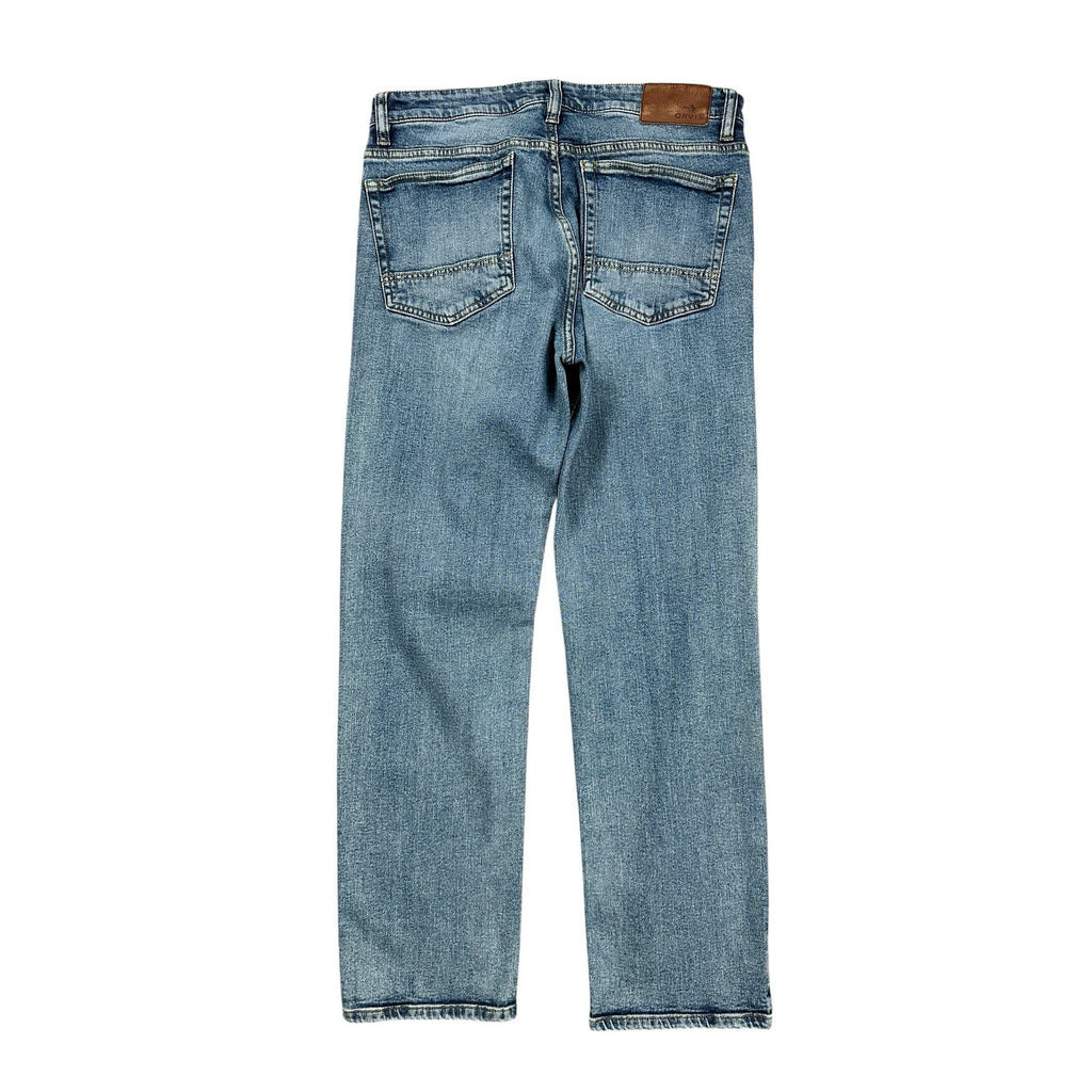 Orvis Five Pocket Straight Leg Stretch Jean in Blue — Size 32x30 // Preowned