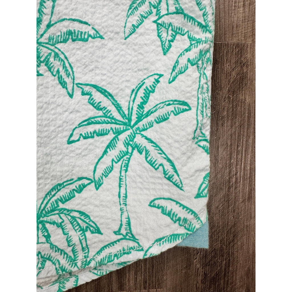 Tommy Bahama Nova Wave Royal Palmetto Short Sleeve Shirt in Dew Drop Green — Size Large