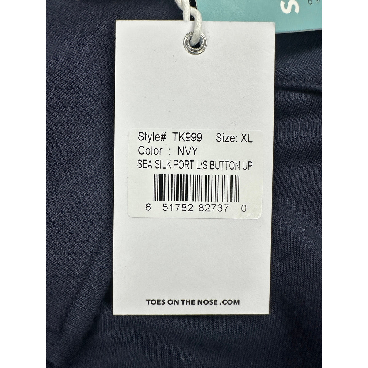 Toes on the Nose Sea Silk Port Long Sleeve Button Down Shirt — Size XL