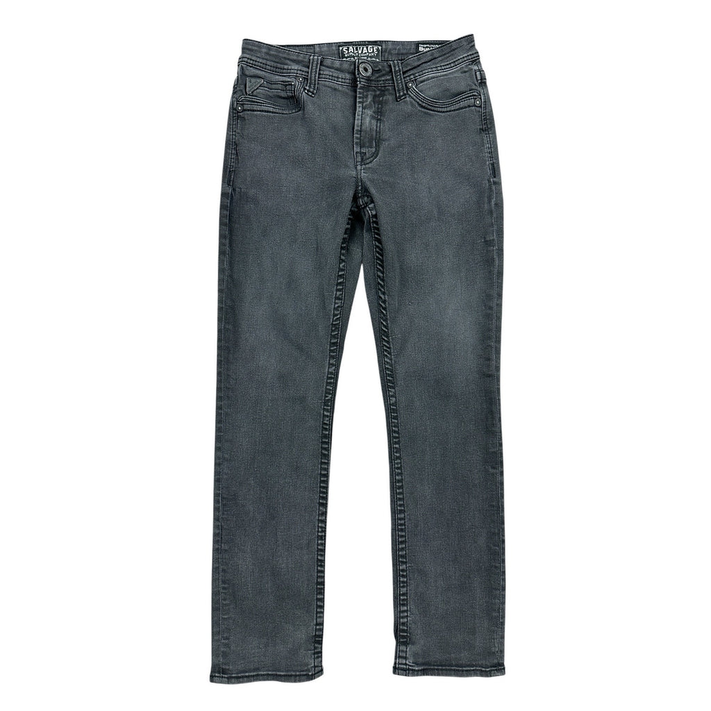 Salvage Supply Company Regular Fit Mayhem Straight Jeans in Black — Size 30x32 // Preowned