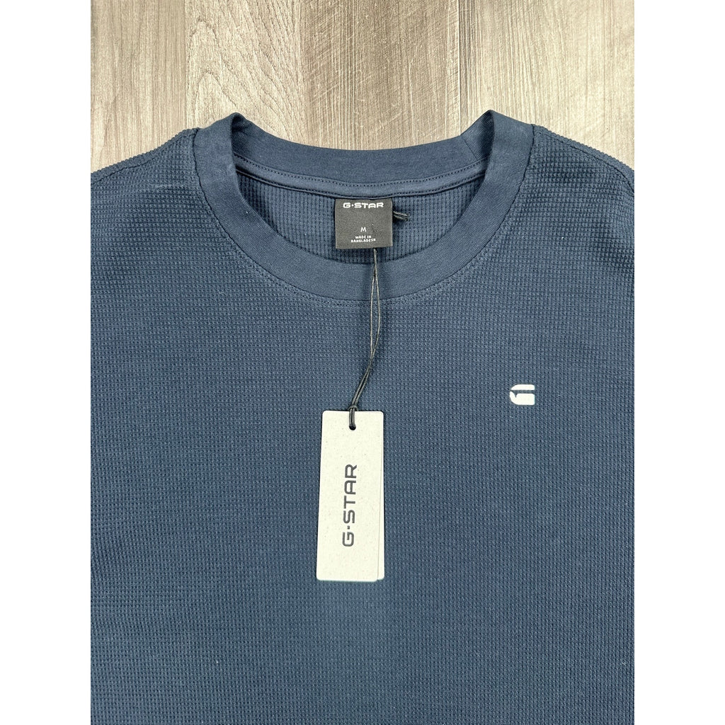 G-Star Structured Boxy Waffle Jersey Knit Tee — Size Medium
