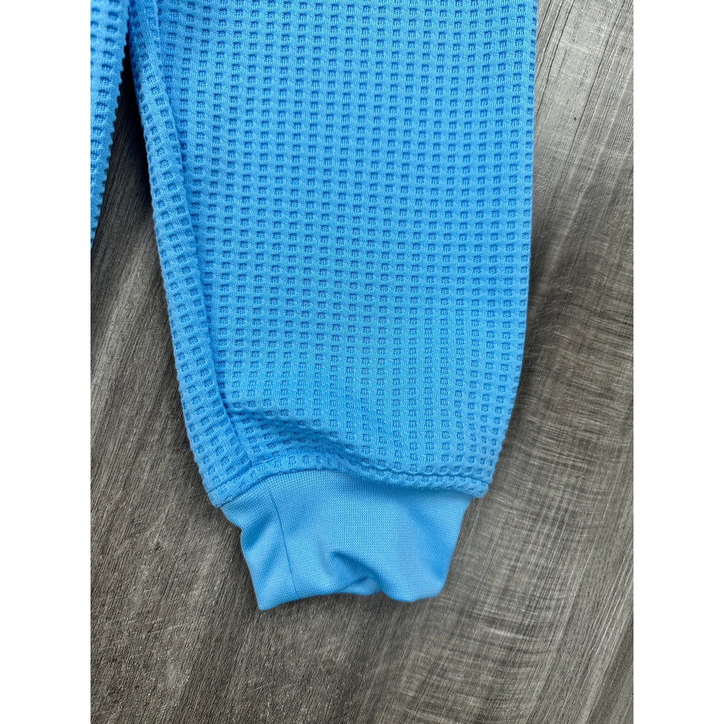 Straight Down Big Horn Golf Optic Quarter Zip Pullover in Alaska Blue — Size XL