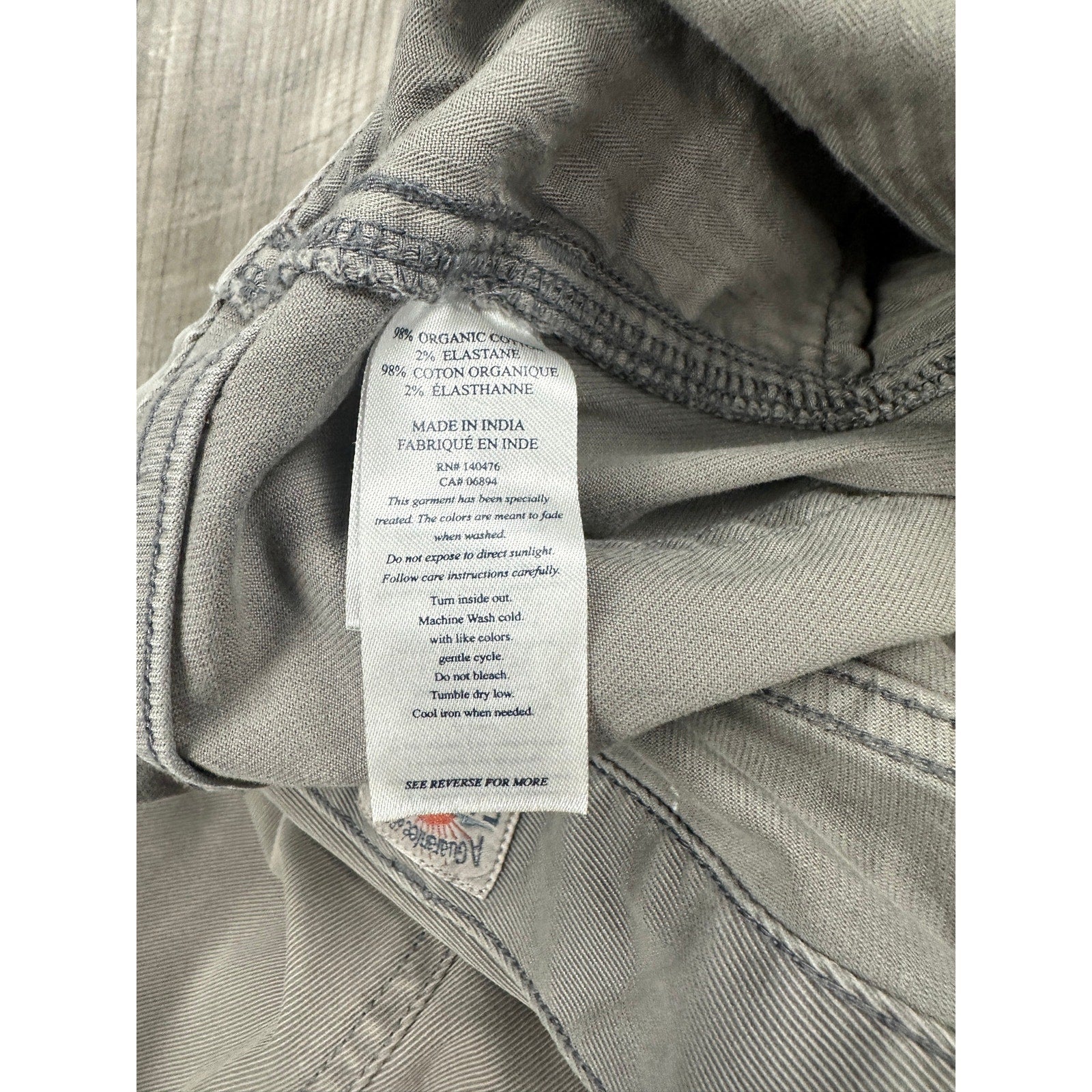 Faherty Comfort Twill 5 Pocket Pants in Rugged Gray — Size 31 // Preowned