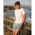 Vuori Banks Performance Athletic Shorts in Light Sage Green Gray and Gray — Size Small // Preowned