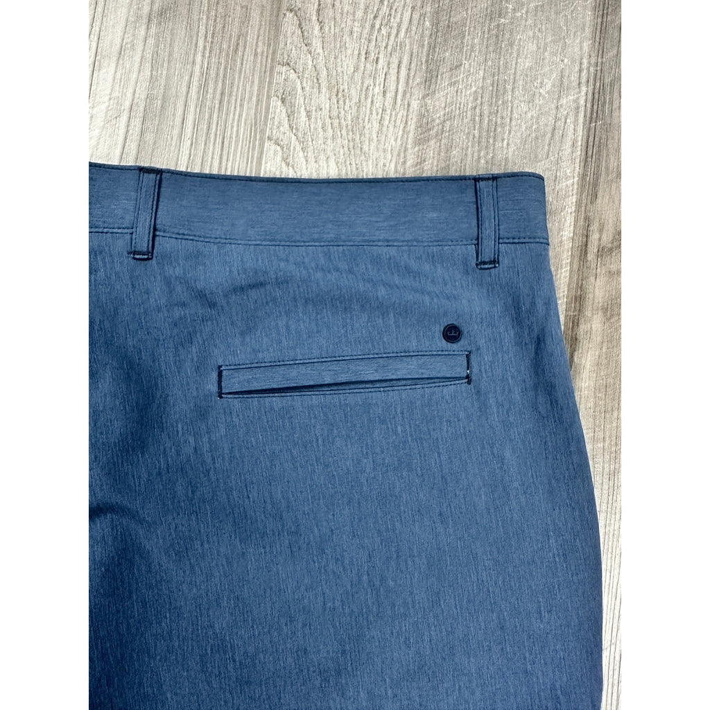 Peter Millar Shackleford Classic Fit Performance Golf Shorts in Navy — Size 40