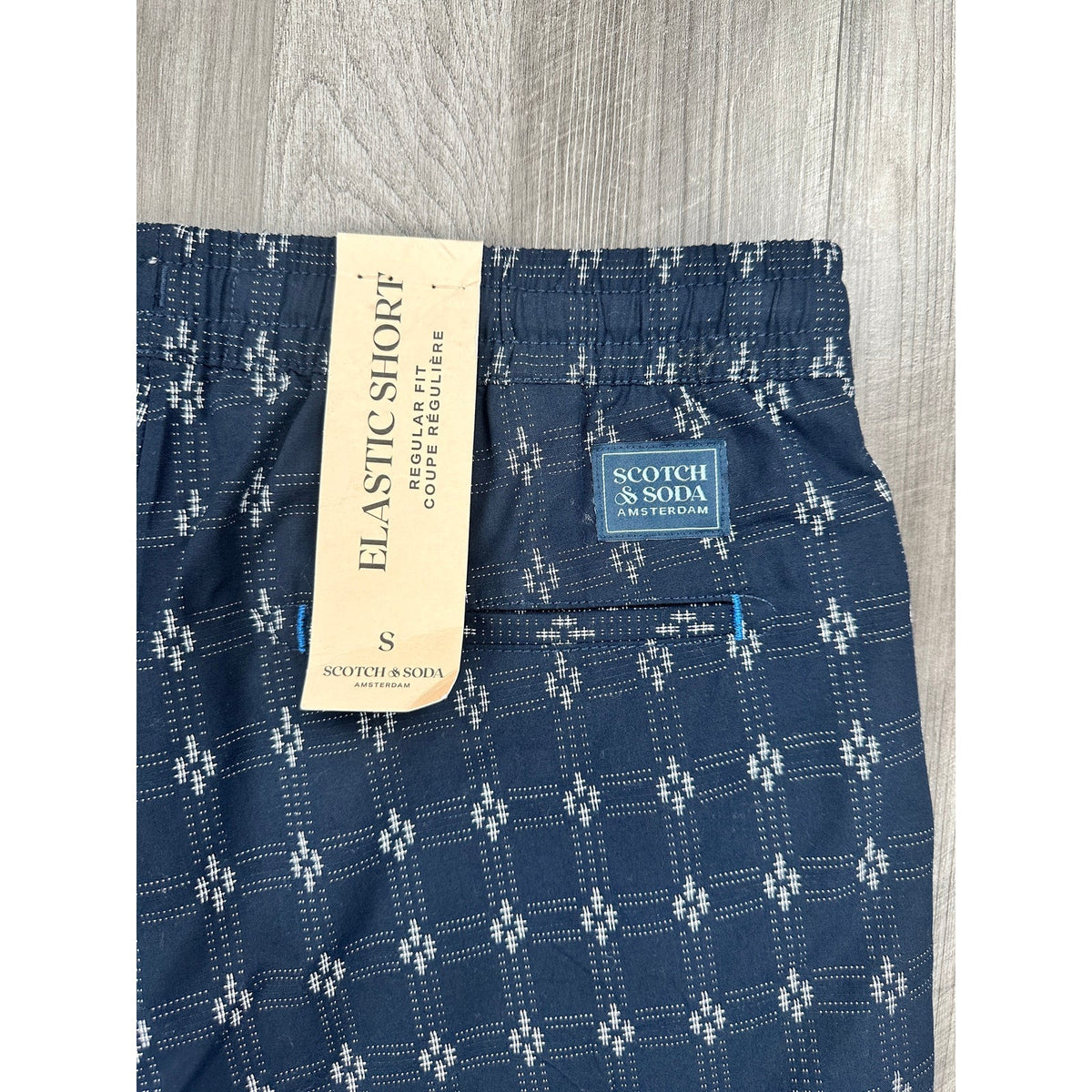 Scotch & Soda Regular Fit Elastic Sky Captain Shorts — Size Small