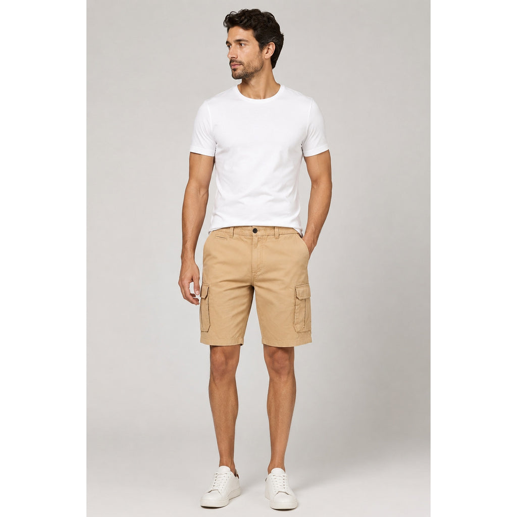 Buffalo David Bitton Hormoz Tan Bronzer Cargo Shorts - 36