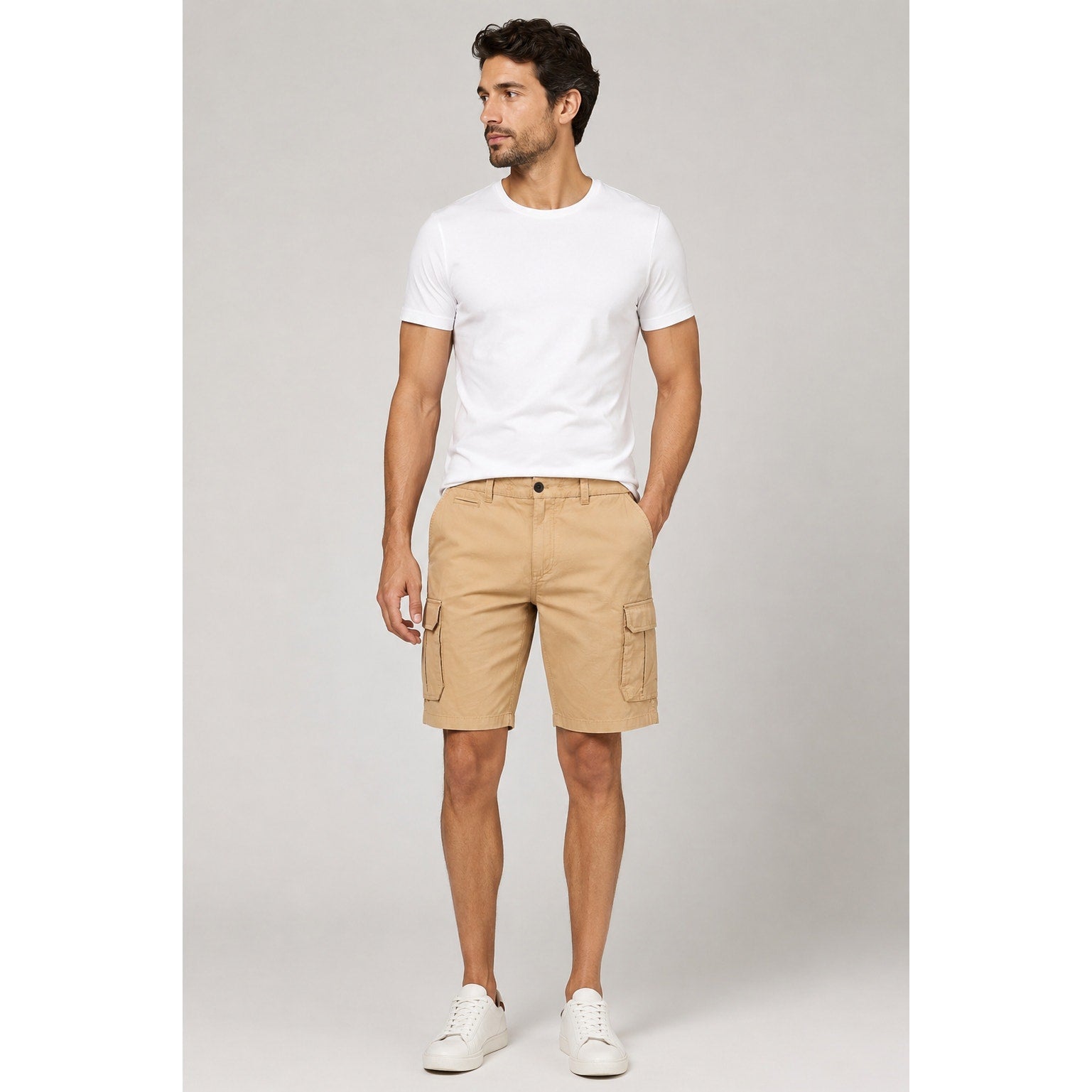 Buffalo David Bitton Hormoz Tan Bronzer Cargo Shorts - 36