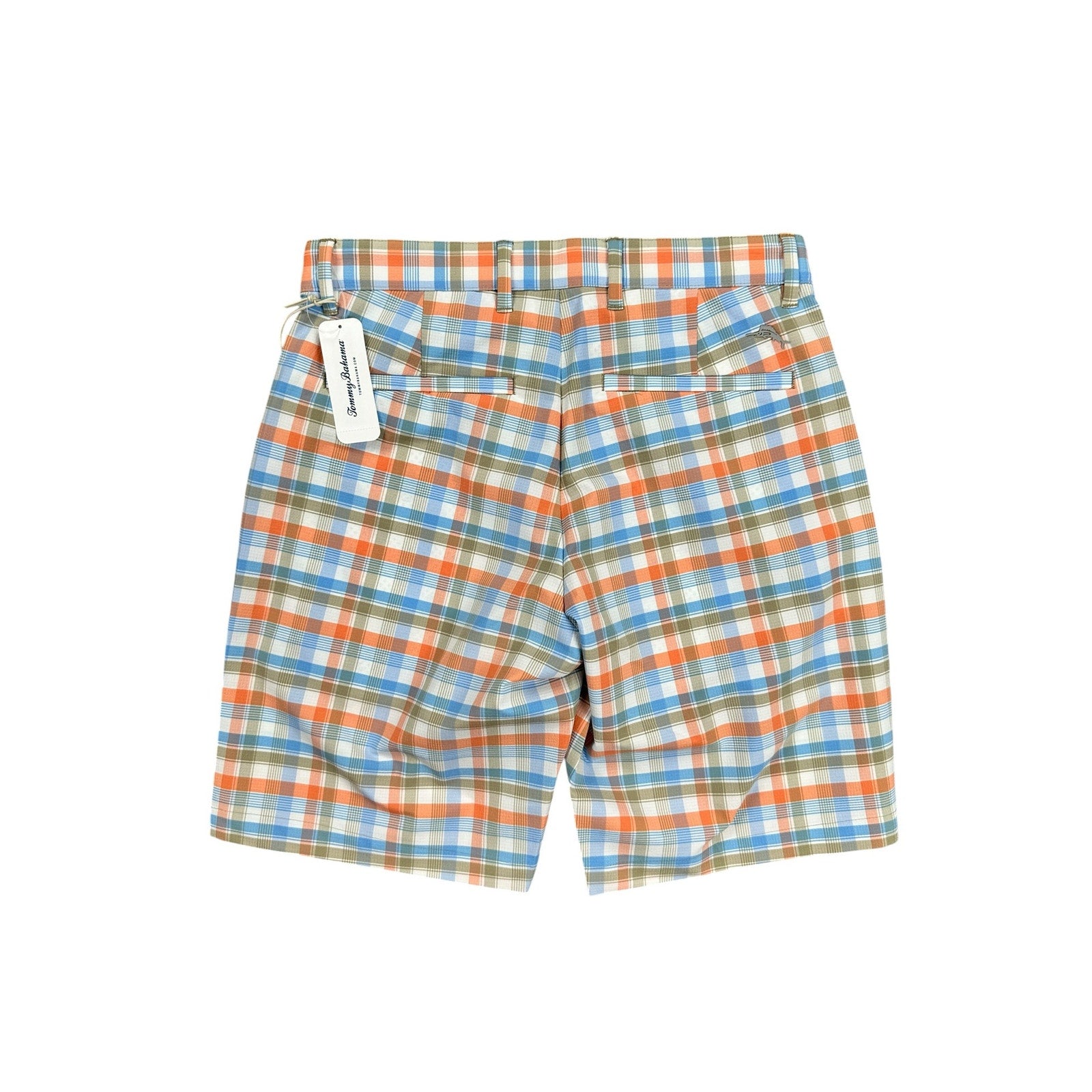Tommy Bahama Chip Shot Caddie Plaid Golf Shorts in Continental — Size 29