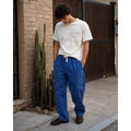 Advisory Board Crystals Ripstop Belted Elastic Waist Pants in Washed Navy — Size Medium // Preowned