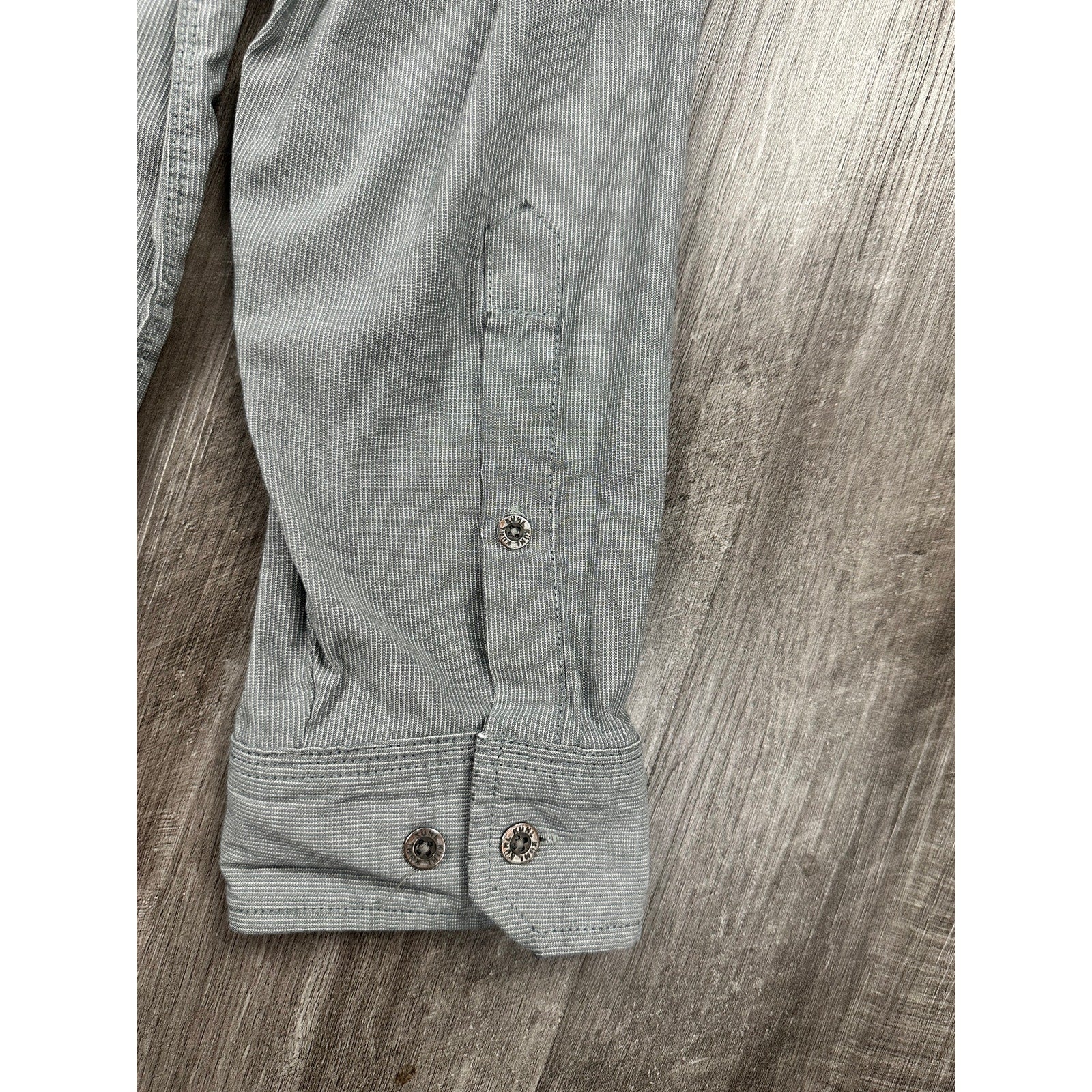 Kuhl Micro Stripe Long Sleeve Shirt in Gray, White — Size 2XL // Preowned