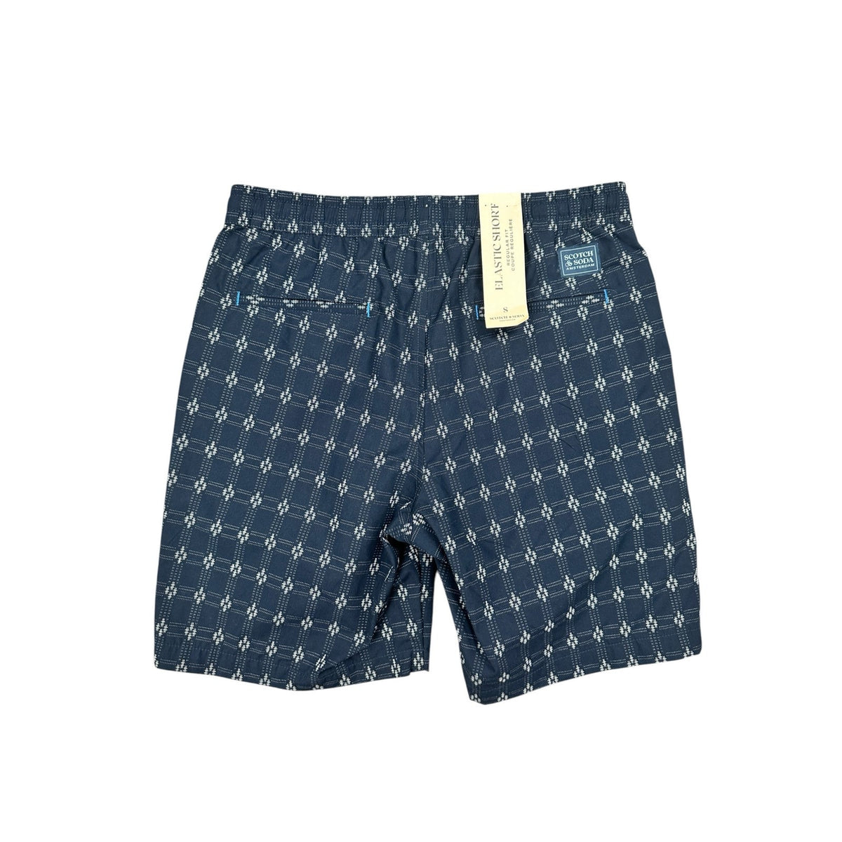 Scotch & Soda Regular Fit Elastic Sky Captain Shorts — Size Small