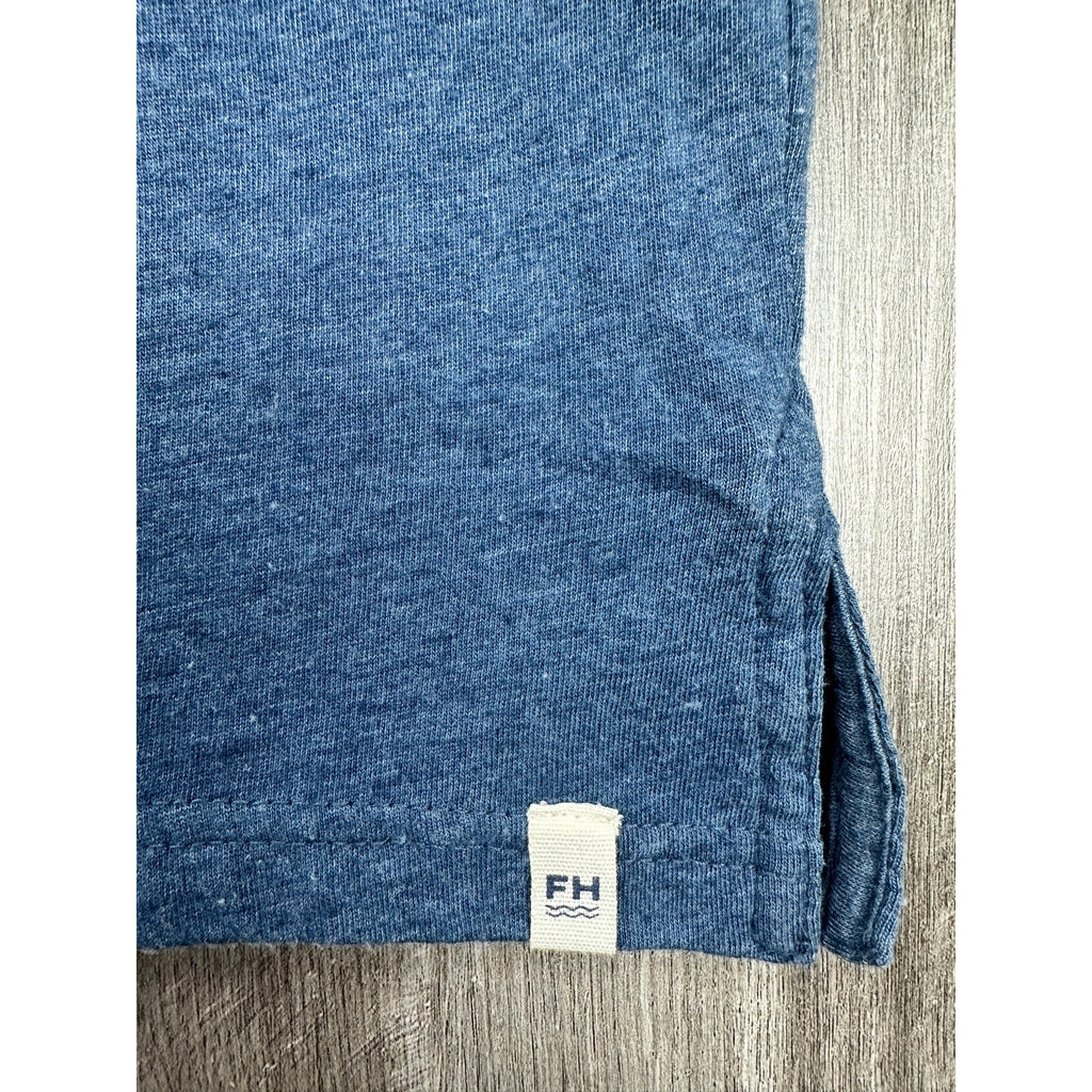 Fair Harbor Atlantic Polo in Dark Denim — Size 2XL