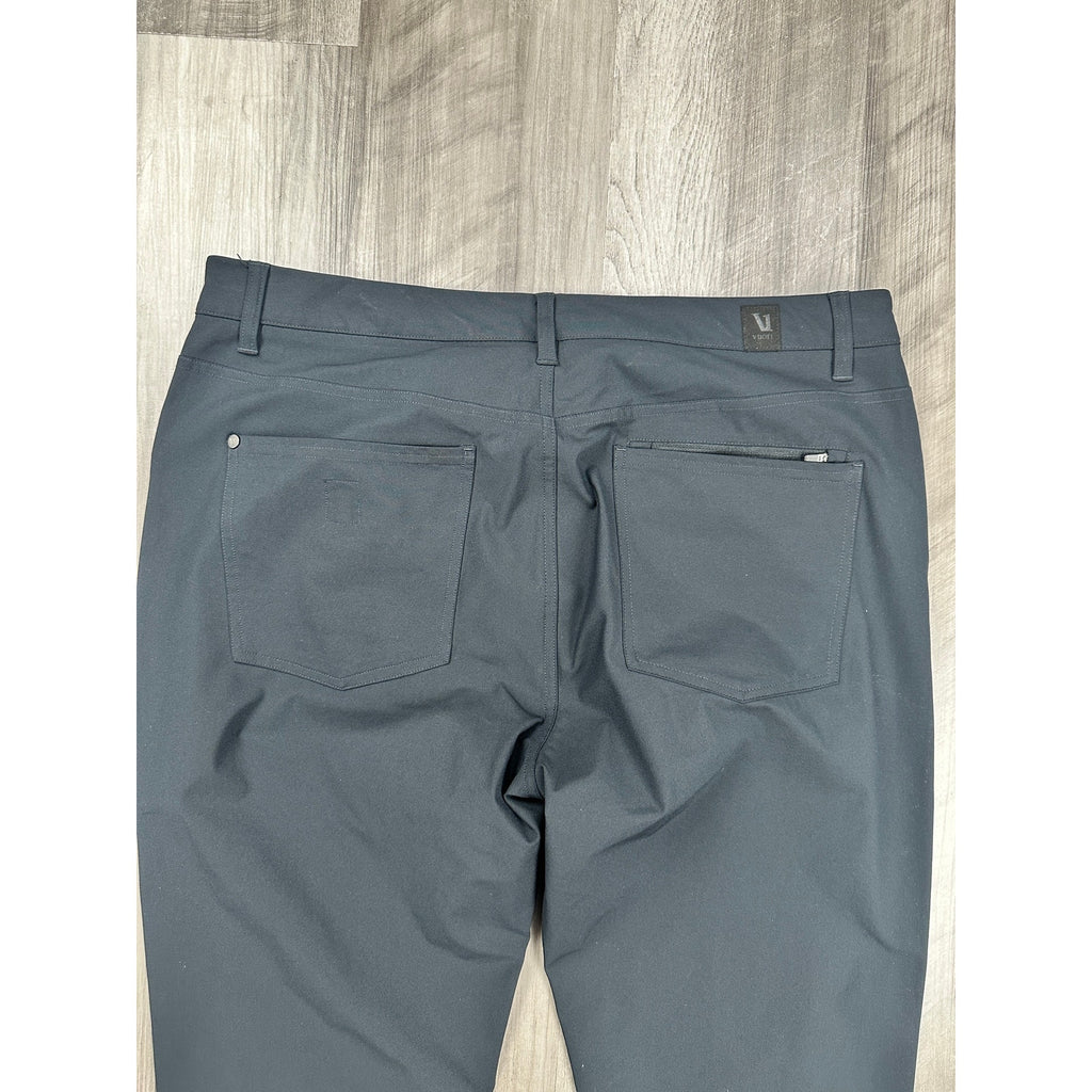 Vuori Meta Five Pocket Performance Pants in Black — Size 36