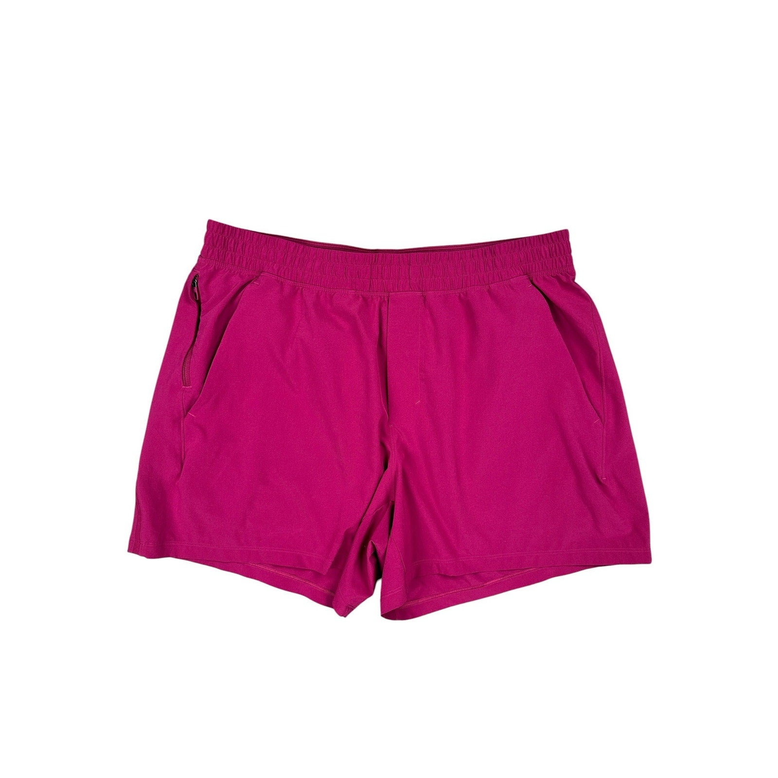 Lululemon Pace Breaker Linerless 5" Shorts in Dramatic Magenta — Size XL // Preowned