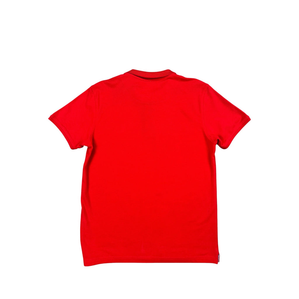 Roberto Cavalli Pique Knit Cotton Polo in Red — Size Large // Preowned