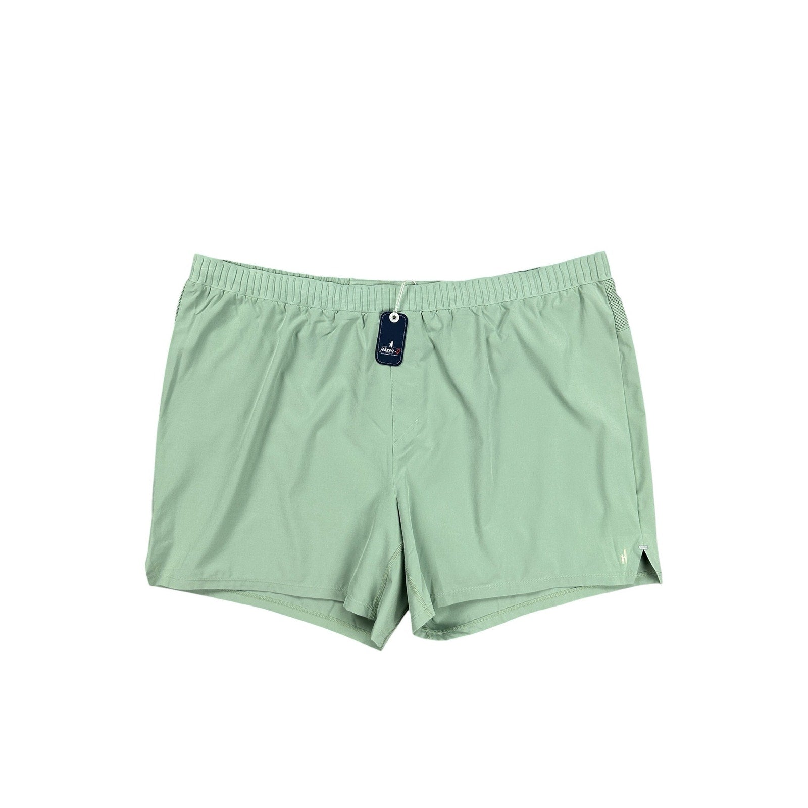 Johnnie-O Strides Lightweight Workout Shorts in Strides Green — Size 2XL