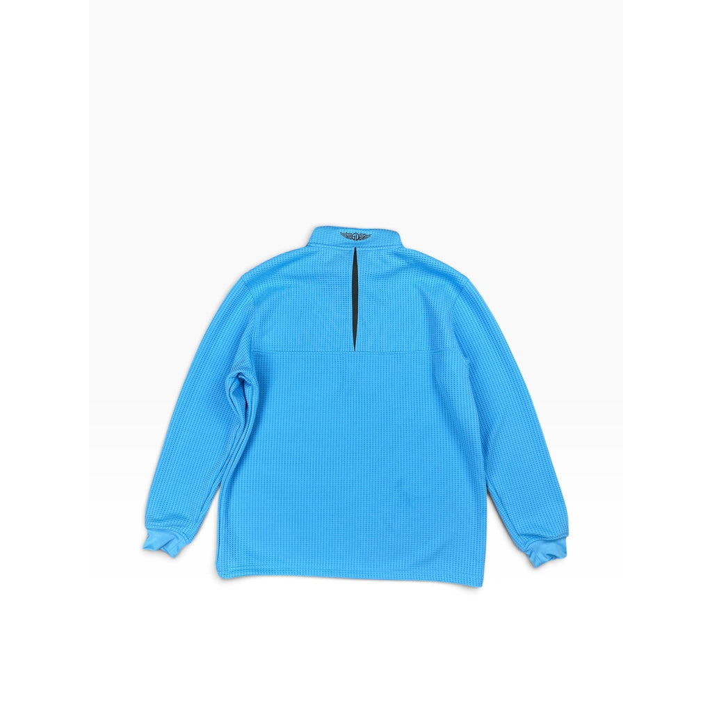 Straight Down Big Horn Golf Optic Quarter Zip Pullover in Alaska Blue — Size XL