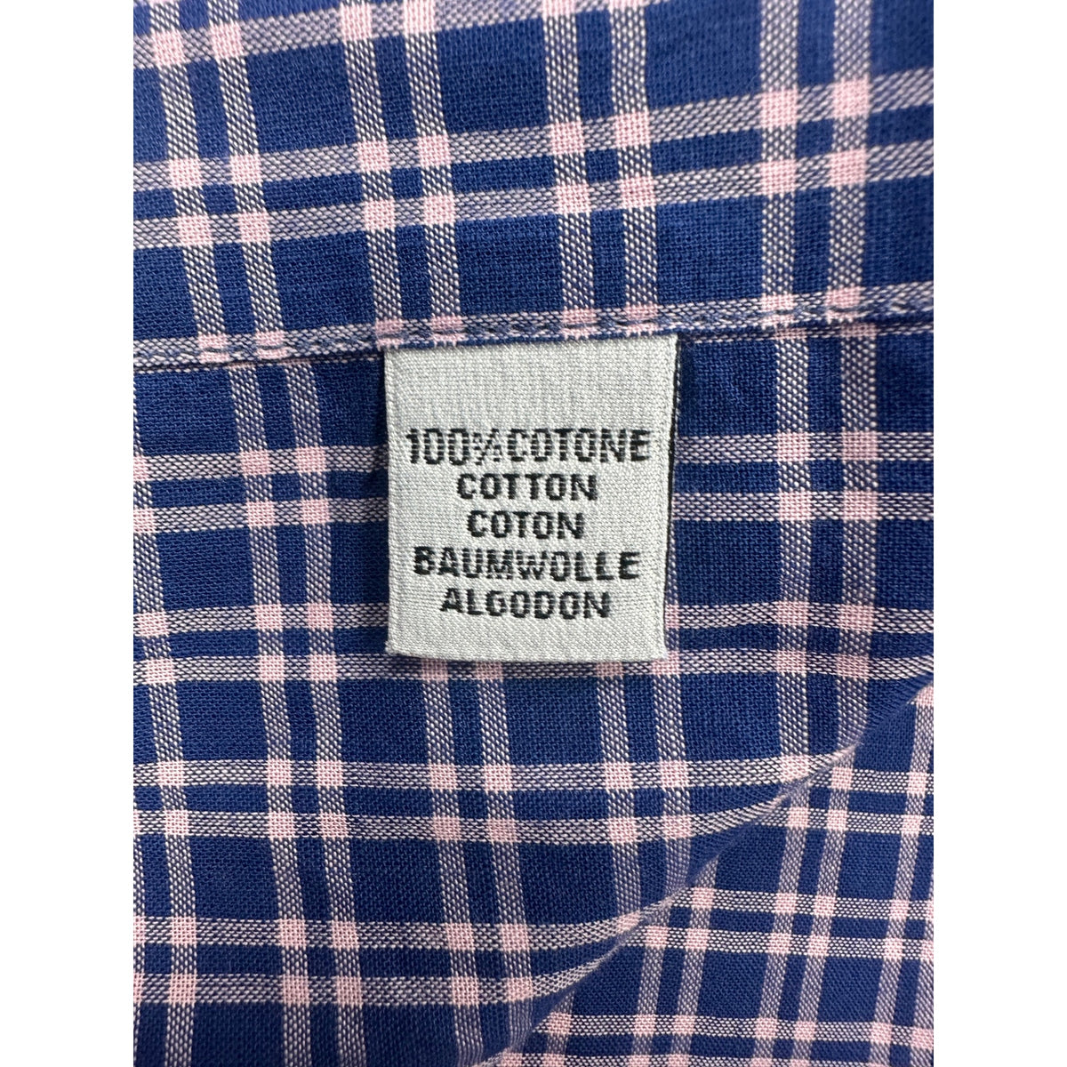 Culturata Made in Italy Tailored Fit Plaid Long Sleeve Button Down Shirt — Size XL (44/17.5) // Preowned