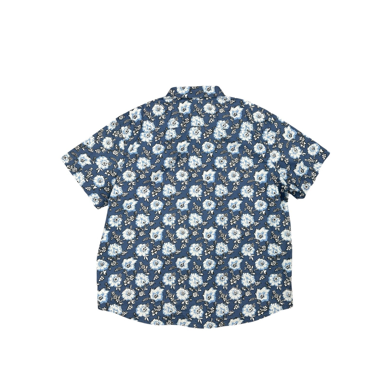 UNTUCKit Monreale Hawaiian Regular Fit Short Sleeve Shirt in Navy, Blue, White — Size 3XL // Preowned
