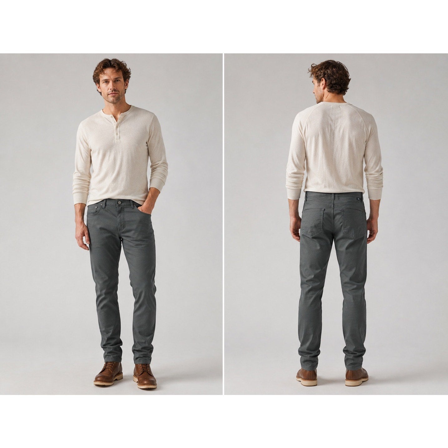 Faherty Reserve Collection Movement 5 Pocket Pants in Dark Gray — Size 28x32 // Preowned