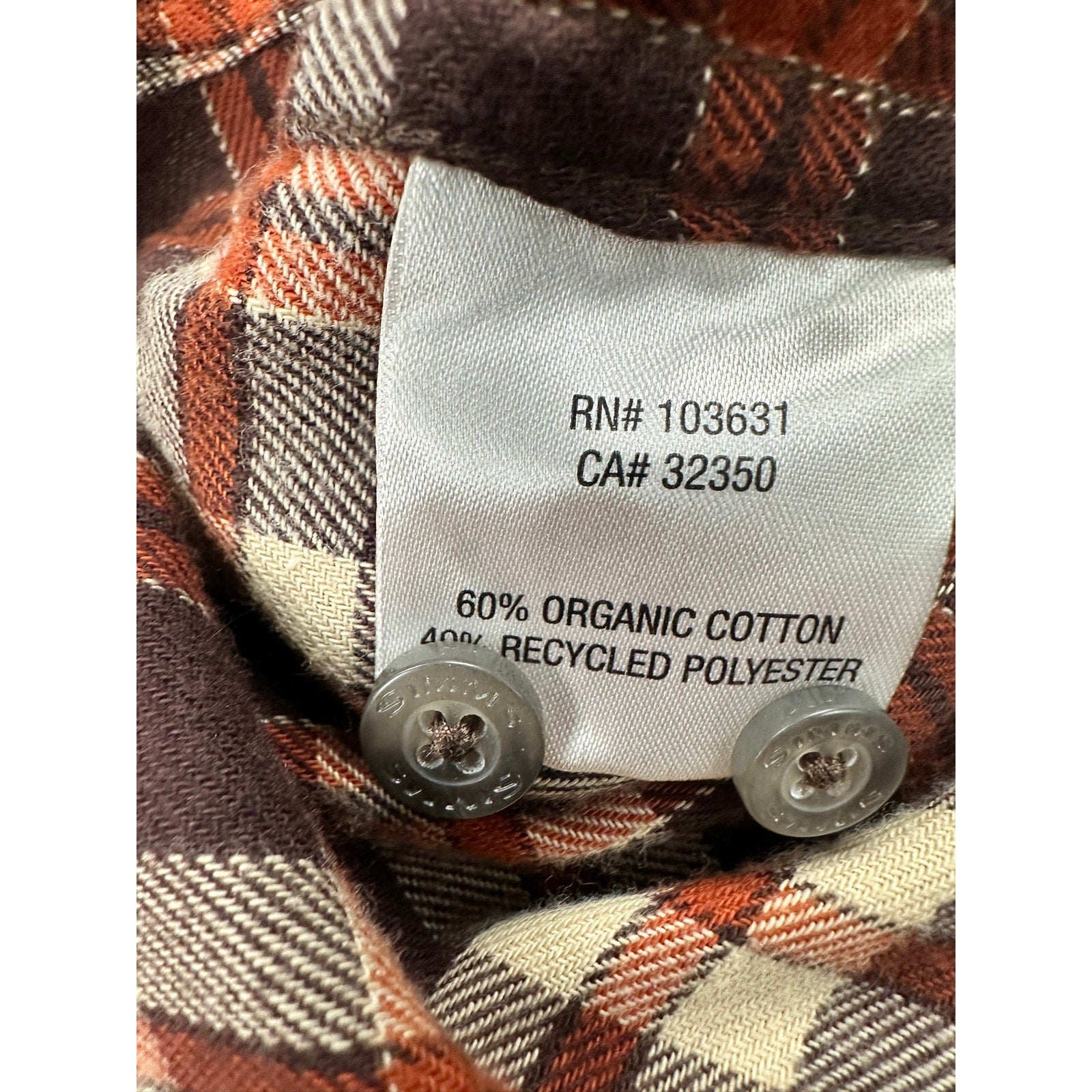 Simms Santee Flannel Camp Plaid Long Sleeve Shirt in Mahogany, Tan — Size XL // Preowned