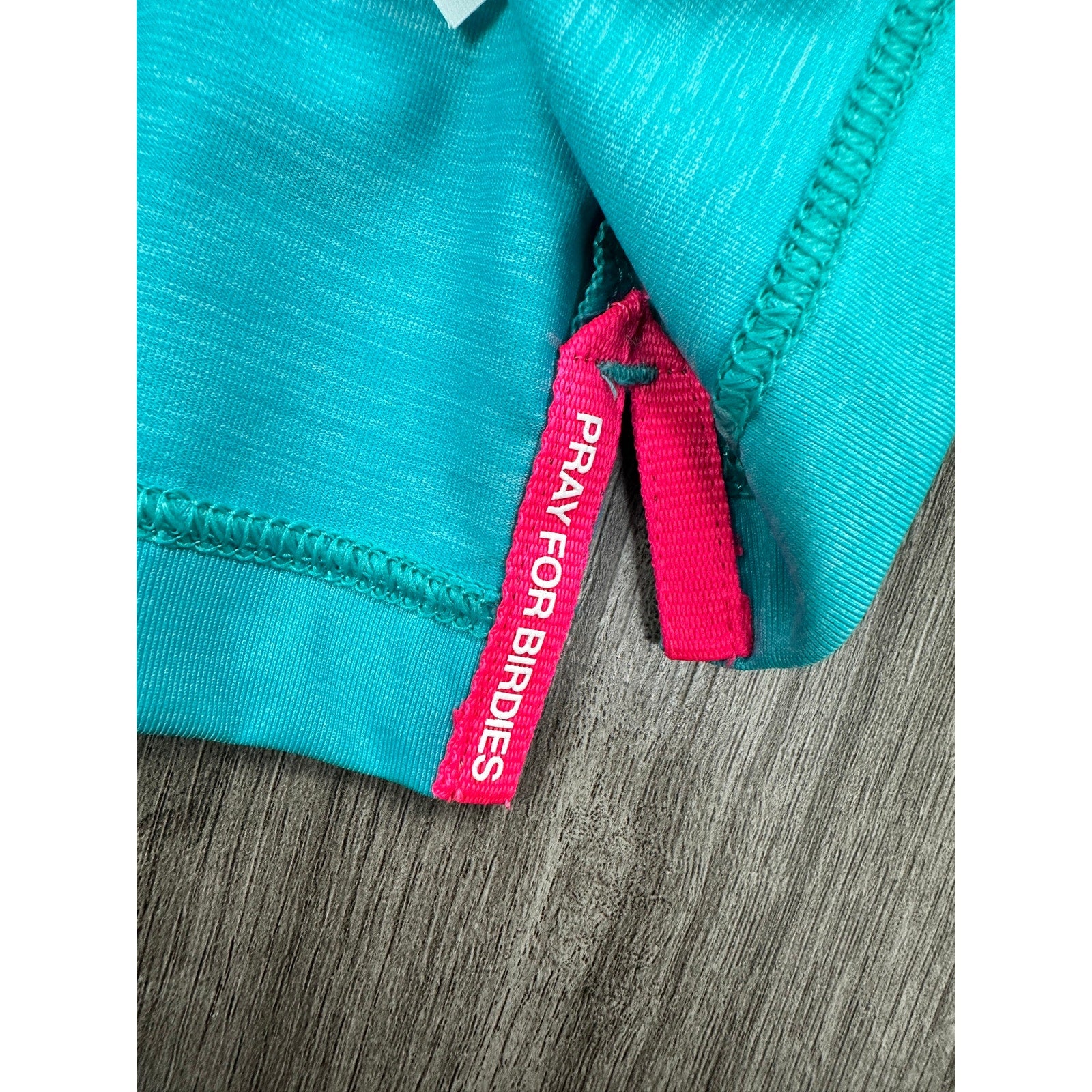 G/FORE Melange Ice Nylon Long Sleeve Polo in Siren Melange — Size 2XL