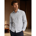 Eton Contemporary Signature Twill Long Sleeve Button Down in Light Blue and White — Size Large // Preowned