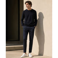 COS Slim Fit Tapered Cotton Trousers in Navy — Size 48 (US 32R) // Preowned