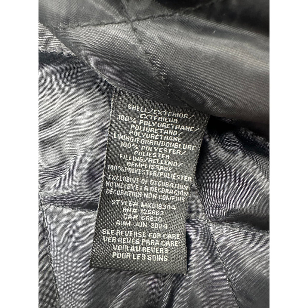 Members Only x Keith Haring Paradise Garage Racing Faux Leather Jacket — Size Medium