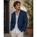 Alex Mill Cotton Linen Cooper Blazer in Navy — Size Medium