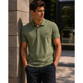 Emporio Armani EA7 Logo Collection Cotton Jersey Polo Shirt in Green — Size XL