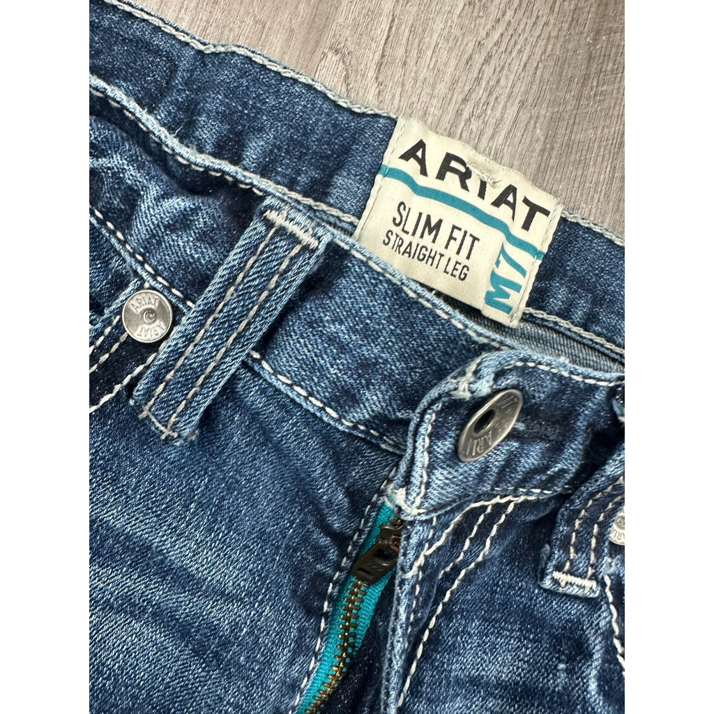 Ariat M7 Rocker Stretch Coltrane Stackable Straight Leg Jean in Silverton — 30x34 // Preowned