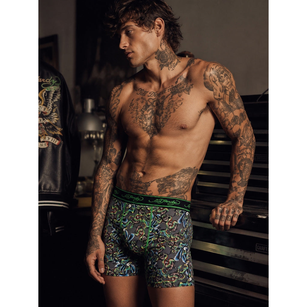 Ed Hardy Performance Boxer Briefs 4-Pack — Size Large