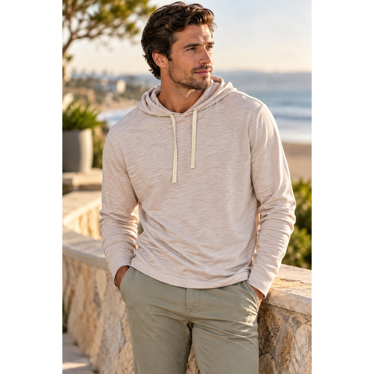 Vince Slub Pullover Hoodie — Size XL