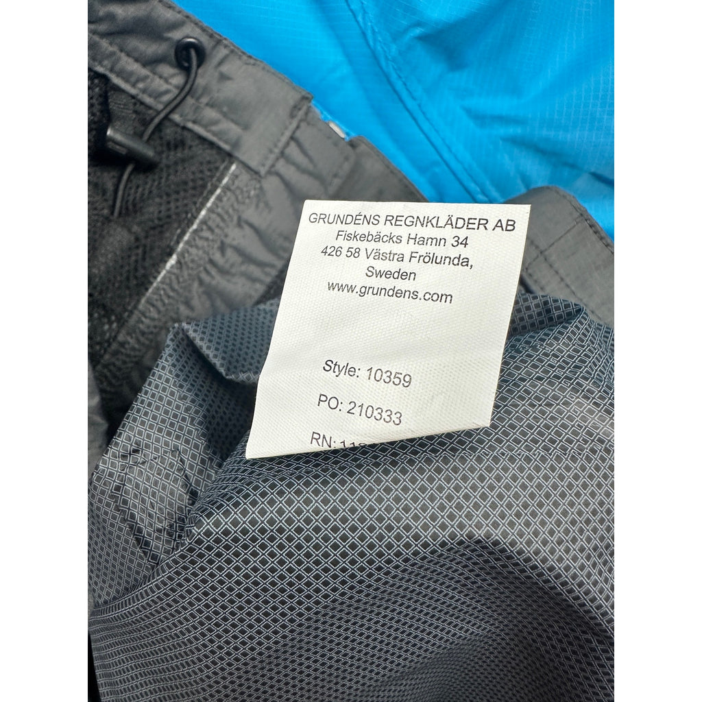 Grundens Trident Ripstop Hooded Jacket in Coastal Blue — Size Medium