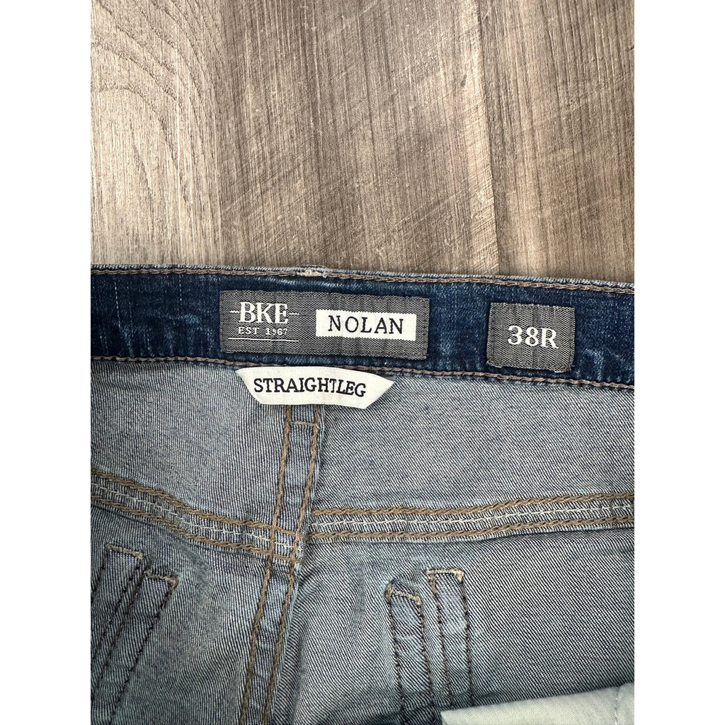 BKE Nolan Straight Leg Stretch Jean in Blue — Size 38R // Preowned