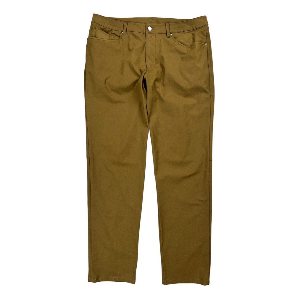 Lululemon ABC Classic Fit Warpstreme 5 Pocket Pants in Brown — Size 36 // Preowned