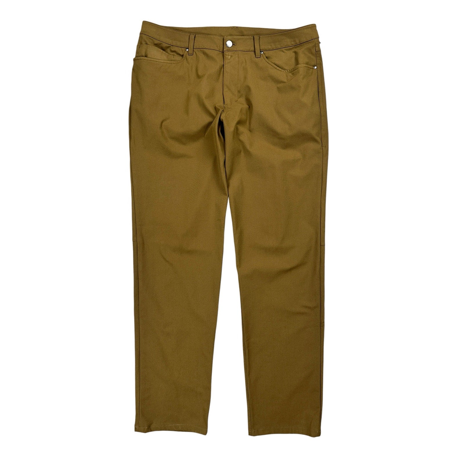 Lululemon ABC Classic Fit Warpstreme 5 Pocket Pants in Brown — Size 36 // Preowned
