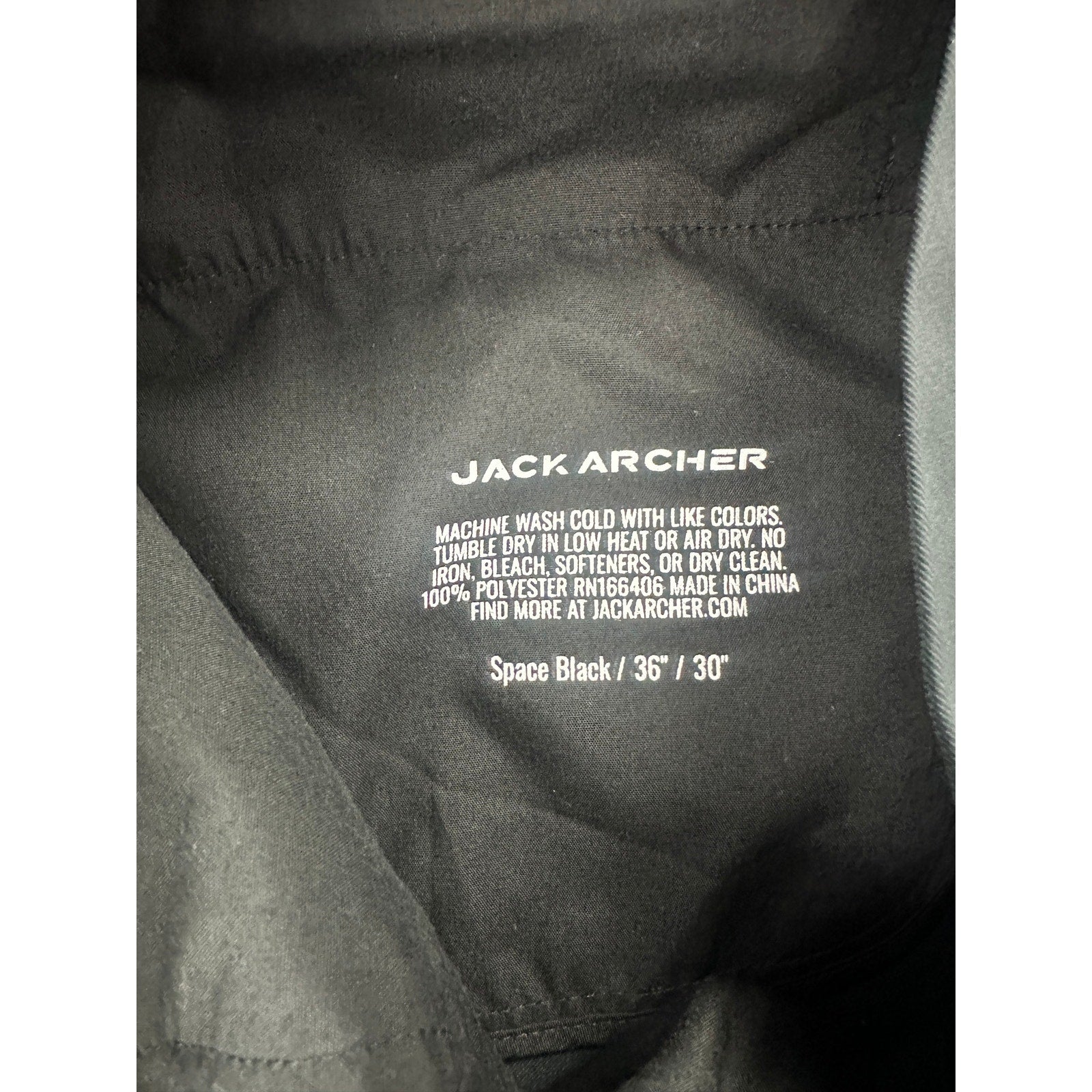 Jack Archer Jetsetter Tech Commuter Pants in Space Black — Size 36x30 // Preowned