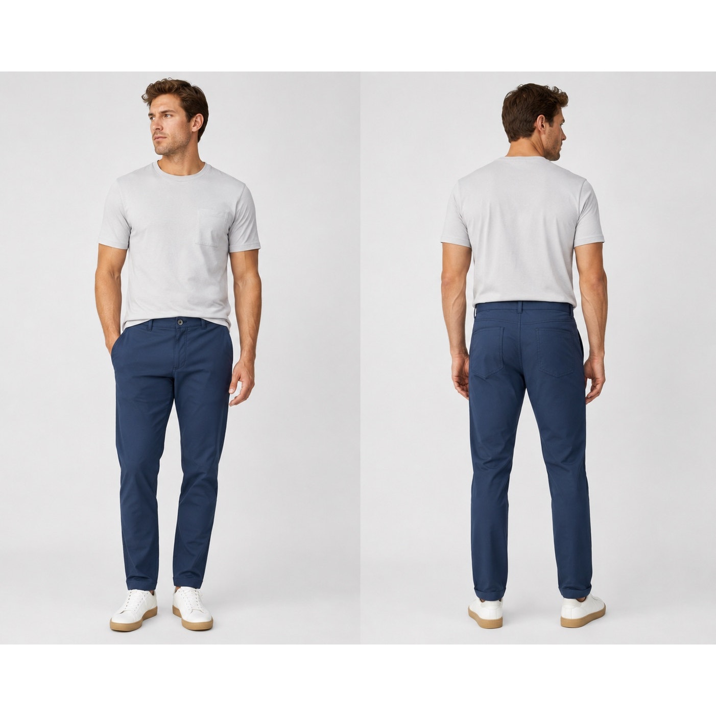 Western Rise Evolution Performance Chino Pants in Navy — Size 36 // Preowned