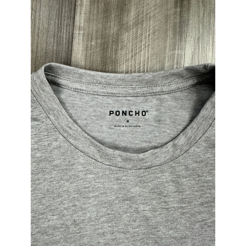 Poncho Poly Cotton Performance Long Sleeve Crew Tee — Size Medium // Preowned