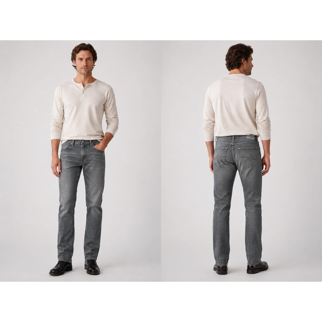 AG Adriano Goldschmied The Graduate Tailored Leg Jean in Gray — Size 34 // Preowned