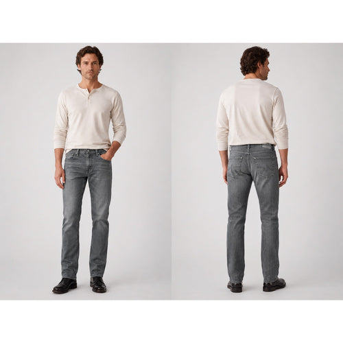 AG Adriano Goldschmied The Graduate Tailored Leg Jean in Gray — Size 34 // Preowned