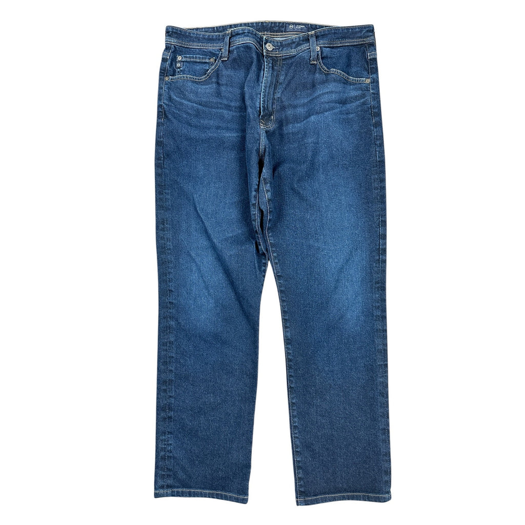 AG Adriano Goldschmied Everett Slim Straight Deep Indigo Jeans — 38x32
