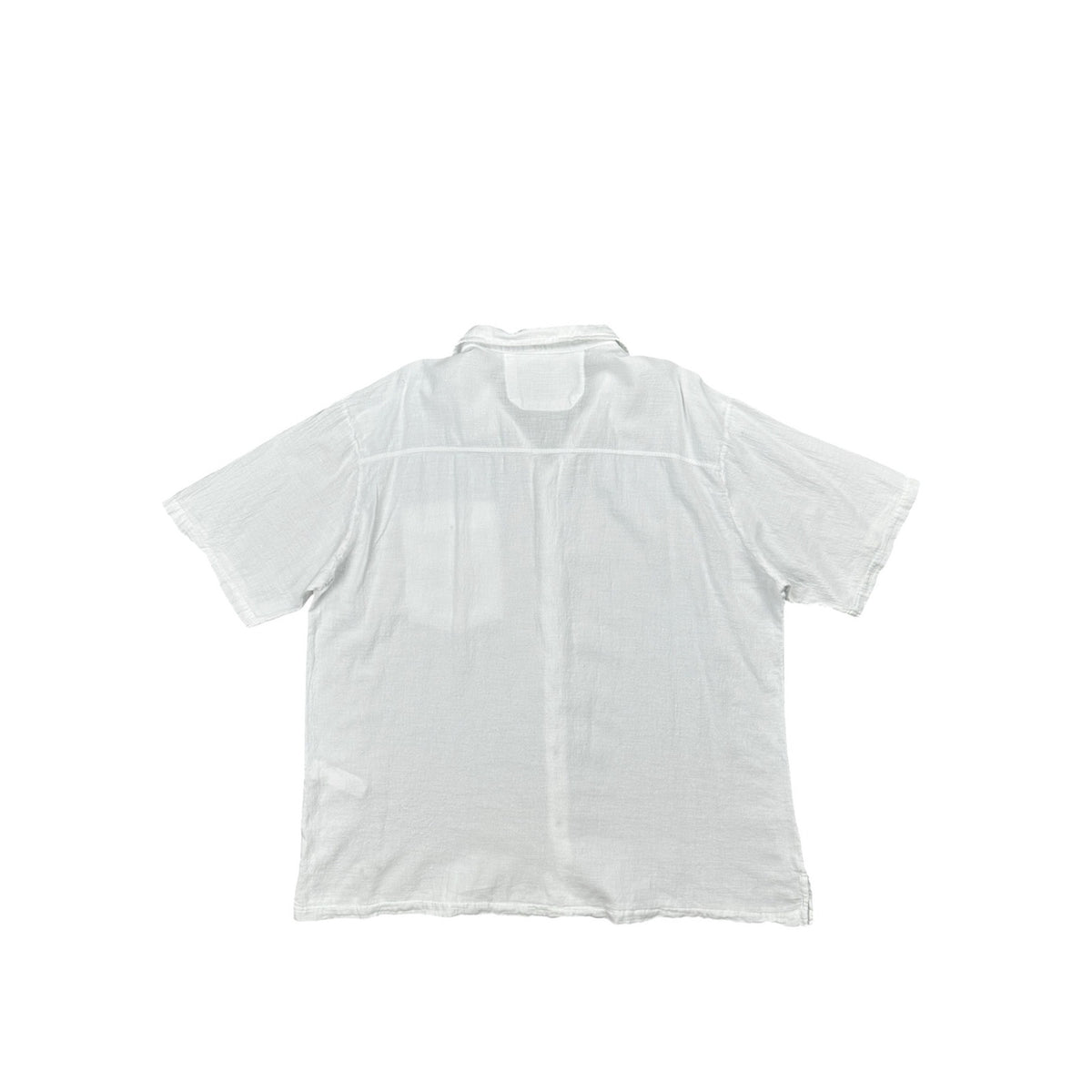 Blanco by Nature Lino Short Sleeve Button Down Shirt — Size 2XL
