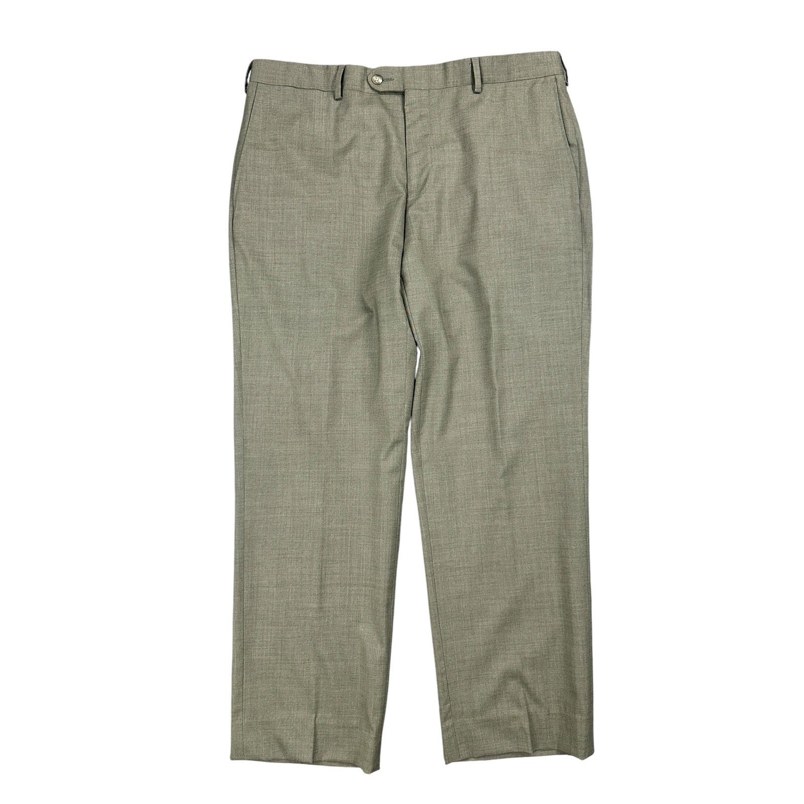 Coppley 1883 Loro Piana Stretch Wool Dress Pants in Dark Tan — Size 36R // Preowned