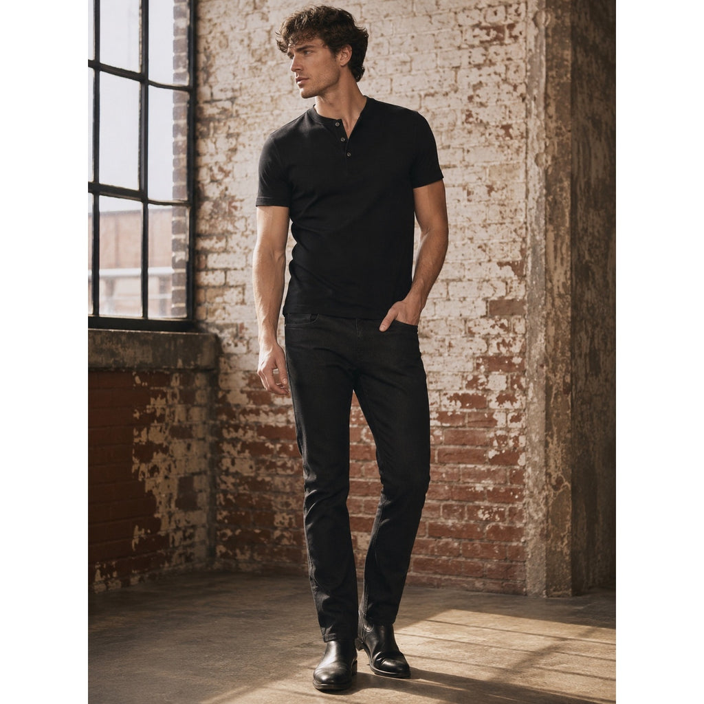 Buffalo David Bitton Ash Slim Stretch Jean in Black Rinse — Size 30x30